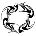 Swirling Tribal Tatoo Design