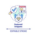 Featured snippets concept icon