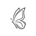 Features bold, flowing lines outlining the wings, which are elabor Royalty Free Stock Photo