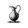 Simple Jug Silhouette Vector Design Artwork Royalty Free Stock Photo