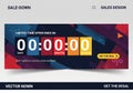 Features a countdown timer set to zero, indicating the end of a Royalty Free Stock Photo