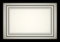 Features multiple concentric rectangular borders with ornate Royalty Free Stock Photo