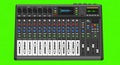 Features multiple input and output ports sliders knobs for gain and pan Royalty Free Stock Photo
