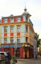 Features of national romanticism and Riga art nouveau, fragment of facade design