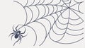 Nature detail illustration of a spider and its web, symbolizing patience and craft vector design Generative AI Royalty Free Stock Photo