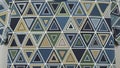 Featuring a geometric pattern of interlocking triangles in shades Royalty Free Stock Photo
