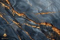 Featuring a highresolution texture of dark grey marble with golden veins, suitable for creating realistic stone surfaces in inte