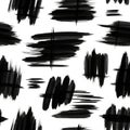 Featuring irregular black brush strokes on a white backgroun Royalty Free Stock Photo