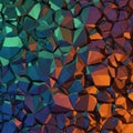 Featuring irregular, faceted shapes creating a three-dimensional Royalty Free Stock Photo