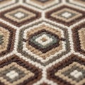 Featuring a series of hexagonal shapes in shades of brown, beige, and Royalty Free Stock Photo