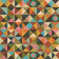 Featuring a tessellation of colorful triangles forming diamond Royalty Free Stock Photo
