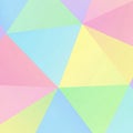 Featuring triangles in pastel colors including pink blue yellow Royalty Free Stock Photo