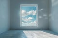 Featuring a  white room with window light from the window, high quality, high resolution Royalty Free Stock Photo