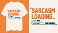 Loading Bar Themed Sarcasm T Shirt Design for a Fun and Modern Look Royalty Free Stock Photo