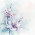 floral romantic soft mood for background, AIGENERATED Royalty Free Stock Photo