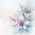 floral romantic soft mood for background, AIGENERATED Royalty Free Stock Photo