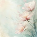 floral romantic soft mood for background, AIGENERATED Royalty Free Stock Photo