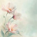 floral romantic soft mood for background, AIGENERATED Royalty Free Stock Photo