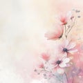 floral romantic soft mood for background, AIGENERATED Royalty Free Stock Photo