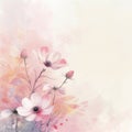 floral romantic soft mood for background, AIGENERATED Royalty Free Stock Photo