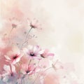 floral romantic soft mood for background, AIGENERATED Royalty Free Stock Photo