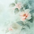 floral romantic soft mood for background, AIGENERATED Royalty Free Stock Photo