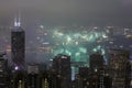 11 Feb 2013 Chinese New Year Fireworks in Hong Kong Royalty Free Stock Photo