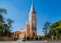 Da Lat Cathedral Motorcycle running pass in front street