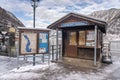 Feb 6, 2020 - Hallstatt, Austria: Ferry ticket sale office with Gereman name translating to Ticket office