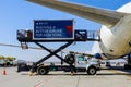 View of the International Airport JFK a hub for Delta Airlines DL Royalty Free Stock Photo