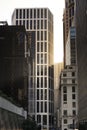 Modern high rise financial skyscraper buildings in the central, hk 6 Feb 2021