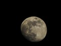 Ground Hog Day moon before massive cold front entered region Royalty Free Stock Photo