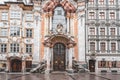 Feb 2, 2020 - Munich, Germany: Front entrance facade of Asamkirche, late baroque church Royalty Free Stock Photo