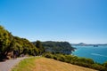 2019 FEB 19, New Zealand, Coromandel - Chathdral cove the travelling destination in a beautiful day