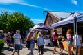 2019 FEB 12, New Zealand, Cromwell, Sunday market in a nice day