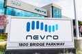Feb 21, 2020 Redwood City / CA / USA - Nevro sign at their headquarters in Silicon Valley; Nevro Corp. is a medical device company