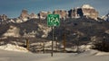 FEB 24, 2019, RIDGWAY, COLORADO USA - Horse Ranch under Cimeron Mountains outside of Ridgway Colorado on State Route 550 Royalty Free Stock Photo