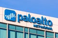 Feb 20, 2020 Santa Clara / CA / USA - Palo Alto Networks sign at the Company headquarters in Silicon Valley; Palo Alto Networks,