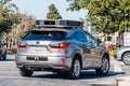 Feb 24, 2020 Sunnyvale / CA / USA - Vehicle from Apple`s fleet currently testing a self driving system on the streets of Silicon