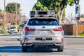 Feb 24, 2020 Sunnyvale / CA / USA - Vehicle from Apple`s fleet currently testing a self driving system on the streets of Silicon