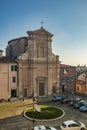 The main square of the village Royalty Free Stock Photo