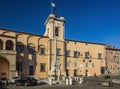 Main square of the village Royalty Free Stock Photo