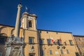 The main square of the village Royalty Free Stock Photo