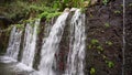 Ban Ganga Small Temple in Uttarkashi: Ganga Stream from a hill brought by Arjuna, Mahabharata Mythology. Indian Culture and