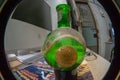 Vintage green Potter & Moore bottle