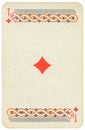 26 February 2020 - Ace of Diamonds old grunge russian and soviet style playing card