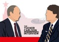 February 2024. American journalist Tucker Carlson interviewed Russian President Vladimir Putin