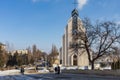 February 13, 2021 Balti or Beltsy, Moldova Abstract religious background with church crosses