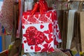 February 11, 2021 Balti Moldova supermarket, illustrative editorial. Gift paper bags