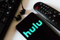 February 3, 2022, Brazil. In this photo illustration, the logo of the Hulu, a American entertainment company that provides video-
